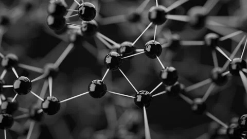 3D animation of the geometric shape of a lattice in space. Video stock 263142575