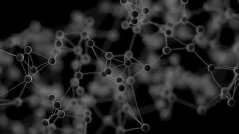 3D animation of the geometric shape of a lattice in space. Video stock 263197737