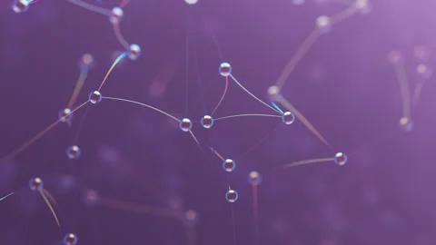 3D animation of the geometric shape of a lattice in space. 스톡 동영상 267425624