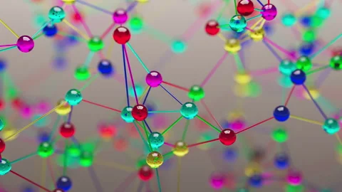 3D animation of the geometric shape of a lattice in space. Stock Footage 267427267