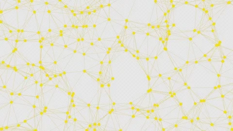 3D animation of the geometric shape of a lattice in space. Alpha Channel. Stock Footage 308077015