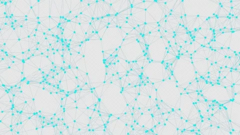 3D animation of the geometric shape of a lattice in space. Alpha Channel. Stock Footage 308742225