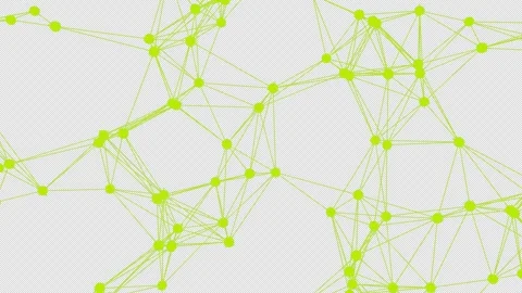 3D animation of the geometric shape of a lattice in space. Alpha Channel. Stock Footage 309335527