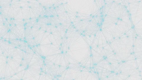 3D animation of the geometric shape of a lattice in space. Alpha Channel. Stock Footage 309335841