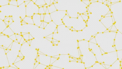 3D animation of the geometric shape of a lattice in space. Alpha Channel. Video stock 312577827