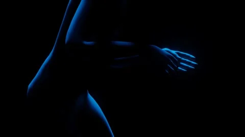 3D animation of ghost with glowing eyes 4 Stock Footage 242041858