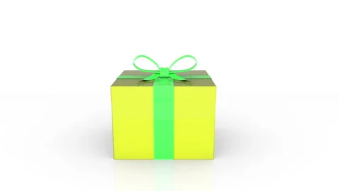 3d animation of gift box with 40% off announcement. Stock Footage 112215954
