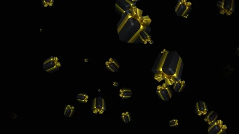 3D animation of gift boxes. Festive background. Stock Footage 225423923