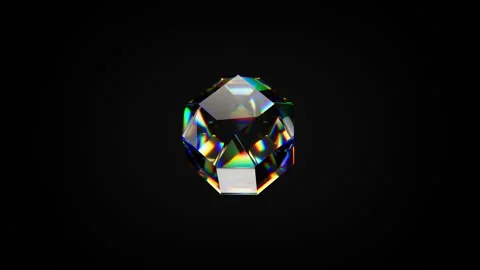 3D animation of glass of shape loop rotating Stock Footage 288395268