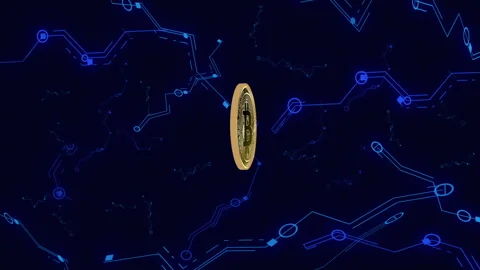3d animation of global business network. Digital world map futuristic abstract Stock Footage 196241248