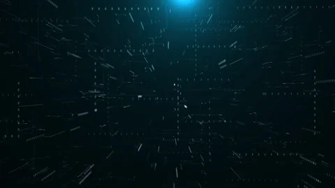 3D Animation of Global networks data processing binary coding network connection Stock Footage 293006830