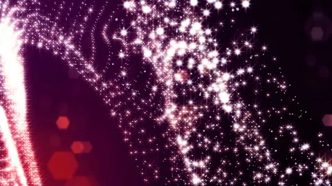 3d animation with glow red particles form abstract forms and structures Video stock 102585498