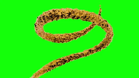 3d animation golden flowing stream liquid oil, beer or juice. Stock Footage 273704022