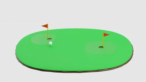 3D Animation of Golf Field Stock Footage 300627814