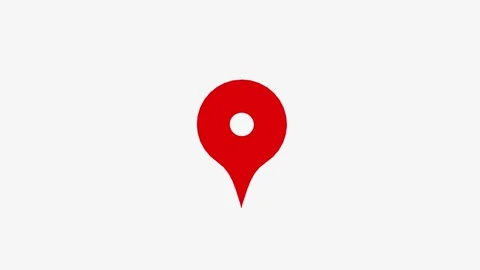 3d Animation of GPS location pointer rotation background. Vidéo 336620002