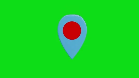 3d Animation of GPS location pointer rotation background. 库存影片 336620004