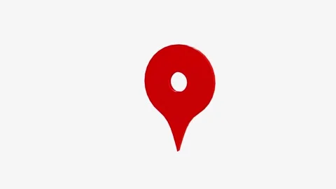 3d Animation of GPS location pointer rotation background. Stockbeeldmateriaal 336620016