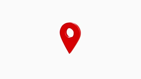 3d Animation of GPS location pointer rotation background. 库存影片 336620742