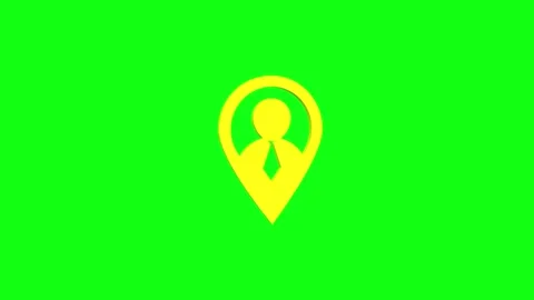 3d Animation of GPS location pointer rotation background. Stock Footage 336620761