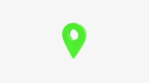 3d Animation of GPS location pointer rotation background. Vidéo 336620766