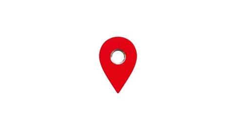 3d Animation of GPS location pointer rotation background. Vídeos de archivo 336620785