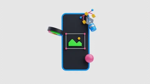 3D Animation of Graphic Design Tool Stock Footage 304039412