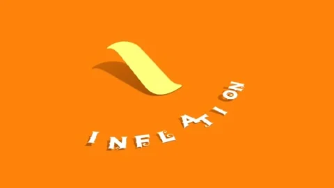 3D Animation Graphics Design, INFLATION ... | Stock Video | Pond5