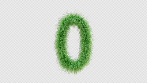 3D animation green grass Number 0 Stock Footage 259051087