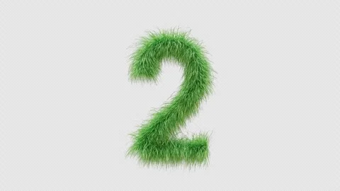 3D animation green grass Number 2 Stock Footage 259051958