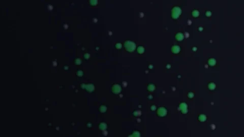 3D animation of green growing molecule structure to the camera Stock Footage 116774826