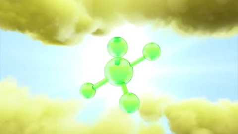 3D Animation Green Macro Liquid Collagen Serum Vitamin, Bubbles slow movement  Video stock 166011983