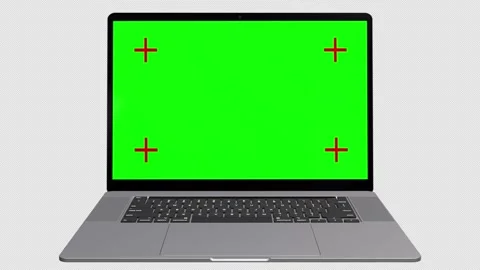 Laptop Green Screen 4K Stock Video Footage | Royalty Free Laptop Green ...