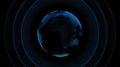 3d animation of a growing network across the world Stock Footage 30468498