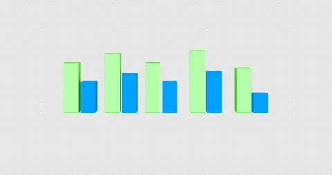 3D animation of growth graffic, alpha channel, motion design element Stock Footage 219279489