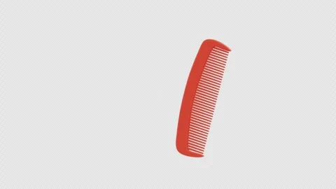 3D Animation of Hair Comb Stock Footage 301962012