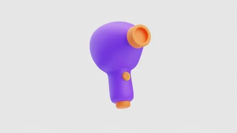 3D Animation of Hairdryer Stock Footage 296464108