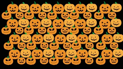 3D Animation Of A Halloween Pumpkin Video stock 171536686