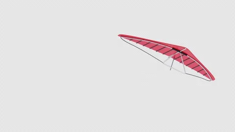 3D Animation of Hang Gliding Stock Footage 302416991