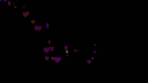 3D animation of hearts Stock Footage 255972150