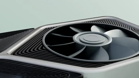 A 3d animation of a high-performance graphics card Stock Footage 319544510