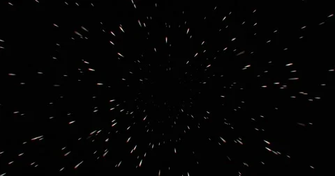 3d animation of high speed flying lines Sci-fi digital, space footage with Stock Footage 204865695
