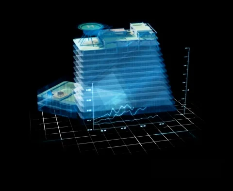 3D animation of hotel building 動画素材 237999560