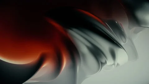 3D animation of huge 3D shape in abstract CGI studio Video stock 140826712