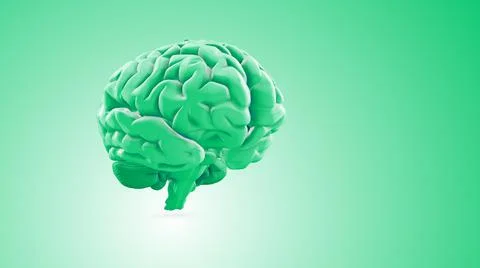 3D Animation of Human Brain Stock Illustration