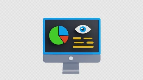 3D Animation of Impression Rate Stock Footage 296037872