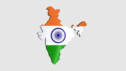 3D Animation Of India Map Rotating,isola... | Stock Video | Pond5