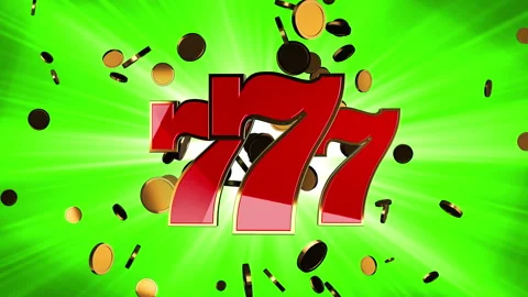 3D animation of Jackpot on slots machine Stock Footage 198322650