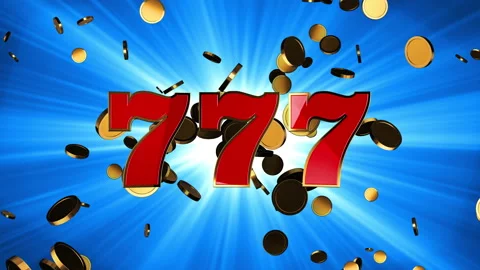 3D animation of Jackpot on slots machine Stock Footage 198323678