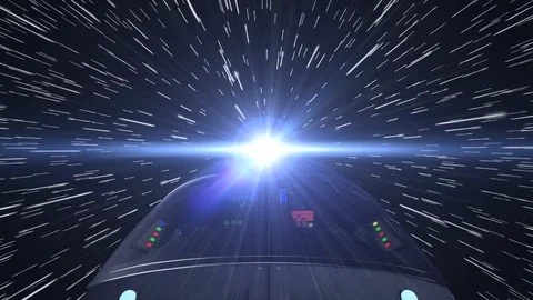 3d animation.  Journey to Mars, sci-fi Spaceship approaching to planet Stock Footage 101096787