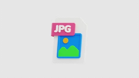 3D Animation of JPG File Stock Footage 304039342